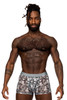 SMS-011 MalePower Men's Sheer Prints Seamless Short Color Optical