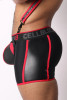 CellBlock 13 High Bar Zipper Trunk with Cock Ring Color Red