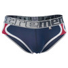 91014-3 Xtremen Men's 3-PK Briefs Color Blue-Gray-Blue