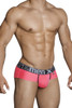 91020-3 Xtremen Men's 3-PK Briefs Color Coral-Black-Coral