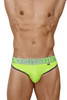 91053-3 Xtremen Men's 3-PK Briefs Color Fuchsia-Green-Fuchsia