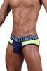 BAUT4388 Private Structure Men's Athlete Mini Briefs Color Navy Ranger