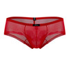 91154 Xtremen Men's Tulle Mesh Trunks Color Red