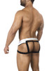 BW2023108 BiteWear Men's Tuxedo Banana Jockstrap Color White