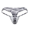 99712 CandyMan Men's Safari Thong Color Zebra Print