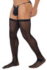 99735 CandyMan Mesh Thigh-Highs Color Black