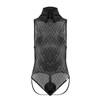 99720 CandyMan Men's Work-N-Play Bodysuit Color Black