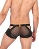 LCUT4420 Private Structure Men's Alpha Low Waist Mesh Back Jockstrap Trunks Color Black