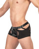 LCUT4420 Private Structure Men's Alpha Low Waist Mesh Back Jockstrap Trunks Color Black