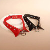 PU Leather Collared Choker Color Red