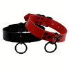 PU Leather Choker Collar Color Red