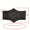 PU Leather Renaissance Arm Guard & Waist Girdle Color Black