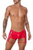 99740 CandyMan Men's Garter Trunks Color Red