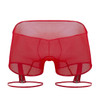 99740 CandyMan Men's Garter Trunks Color Red