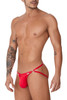 99741 CandyMan Men's Gloss Jockstrap Color Red