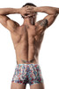 131-293 MalePower Men's "Your Lace Or Mine" Pouch Shorts Color Red-White-Blue