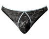 304-290 MalePower Men's Marble Mesh Mini Moonshine Jockstrap Color Black