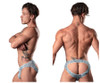 304-290 MalePower Men's Marble Mesh Mini Moonshine Jockstrap Color Light Blue