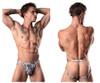 331-293 MalePower Men's "Your Lace Or Mine" Jockstrap Color Red-White-Blue