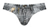 486-286 MalePower Men's "Dirty Denim" Bikini Color Denim Print