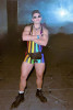 Rainbow Striped Sleeveless U-Neck Singlet Romper