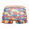 91173 Xtremen Men's Printed Trunks Color Cubes