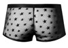 122-291 MalePower Men's Love Star Shorts with Ring Color Black