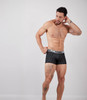 42470 Hawai Men's Printed Microfiber Trunks Color Black