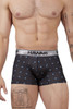 42470 Hawai Men's Printed Microfiber Trunks Color Black