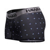 42470 Hawai Men's Printed Microfiber Trunks Color Black
