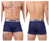 42470 Hawai Men's Printed Microfiber Trunks Color Blue