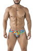 91248 Xtremen Men's Printed Briefs Color Bubbles