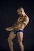 519968 Clever Men's 3PK Australian Latin Briefs Color Beige-Blue-Green
