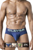 519968 Clever Men's 3PK Australian Latin Briefs Color Beige-Blue-Green