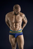 519969 Clever Men's 3PK Australian Latin Briefs Color Blue-Petrol-Green