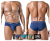 519969 Clever Men's 3PK Australian Latin Briefs Color Blue-Petrol-Green