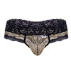 99596X CandyMan Men's Mesh-Lace Thong Color Snake Print