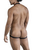 99839 CandyMan Men's Black Tie Body Strap Pouch Jock Color Black