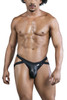 99840 CandyMan Men's Crisscross Thong Color Black