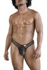 99843 CandyMan Men's Fishnet Thong Color Black