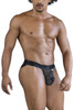 99849 CandyMan Men's Lace-Mesh Thong Color Black