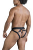 99849 CandyMan Men's Lace-Mesh Thong Color Black