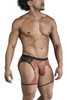 99854 CandyMan Men's Lace-Garter Outfit Color Black-Terracotta