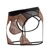 99854 CandyMan Men's Lace-Garter Outfit Color Black-Terracotta