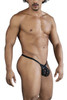 99856 CandyMan Men's Polka Mesh Thong Color Black