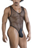 99858 CandyMan Men's Fishnet Bodysuit Color Black