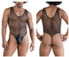 99858 CandyMan Men's Fishnet Bodysuit Color Black