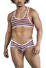 99859 CandyMan Men's Two Piece Outfit Color Stripes