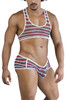 99859 CandyMan Men's Two Piece Outfit Color Stripes