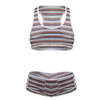 99859 CandyMan Men's Two Piece Outfit Color Stripes